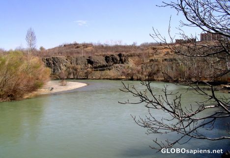 Postcard zaiandeh river