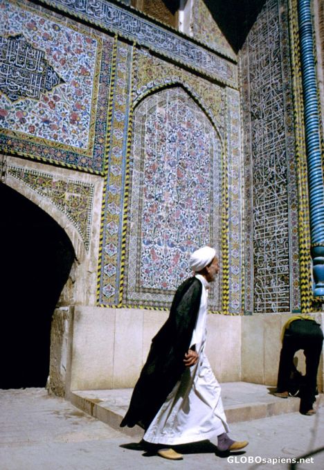 Postcard Mosaic Work at a Mosque Portal