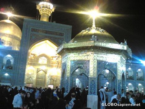Postcard Imam Reza shrine