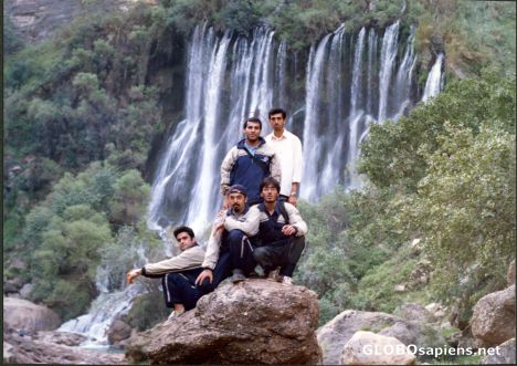 Postcard shevi waterfall