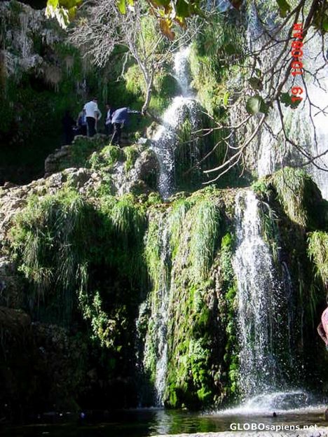 Postcard niasar 's waterfall(frontal view)