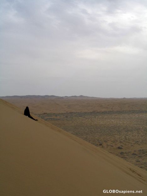 Postcard silence in desert
