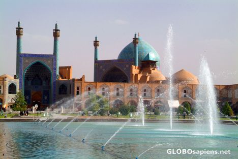 Postcard Esfahan, Naghsh-e Jahan Square Fountain