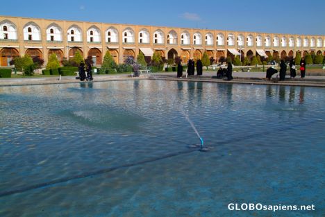 Postcard Esfahan, Naghsh-e Jahan Sq Central Pool
