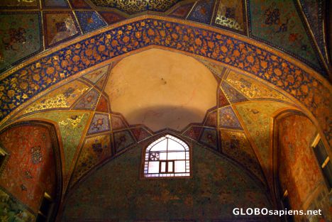 Postcard Esfahan, Chehel Sotun Palace Inside