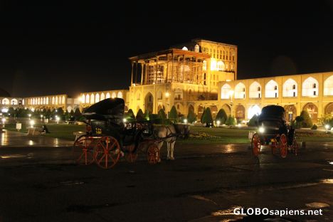 Postcard evening time at Naghsh-e-Jahan Square