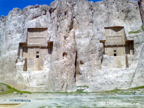 Postcard The Achaemenid tombs in Naqsh-e-rostam