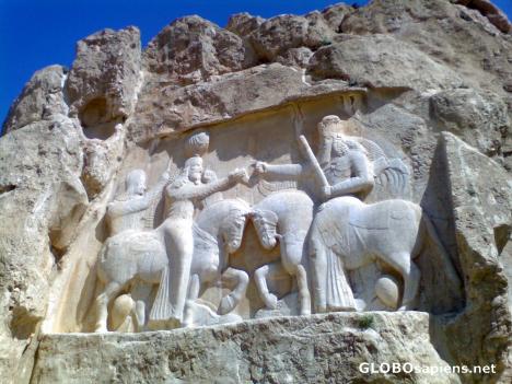 Postcard The Sassanid reliefs