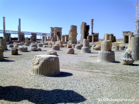 Postcard Persepolis ruins after 2500 years