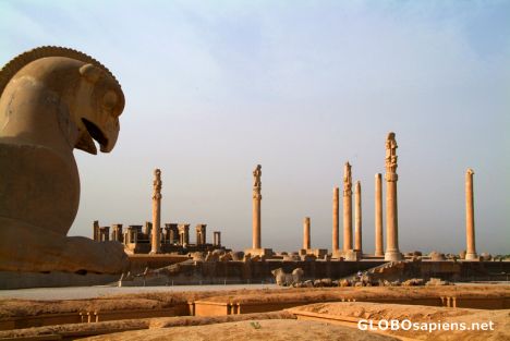 Postcard Persepolis - Griffin's Head