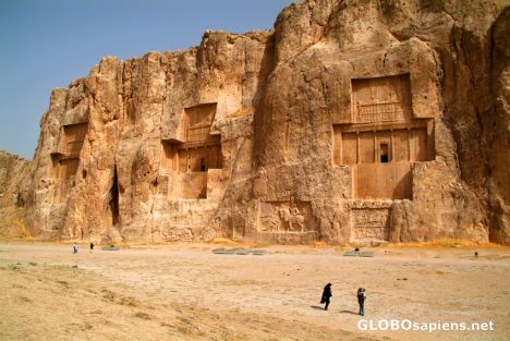 Postcard Naqsh-e Rostam - Three Royal Tombs