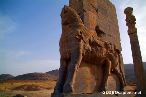 Postcard Persepolis - Half of the Main Gate