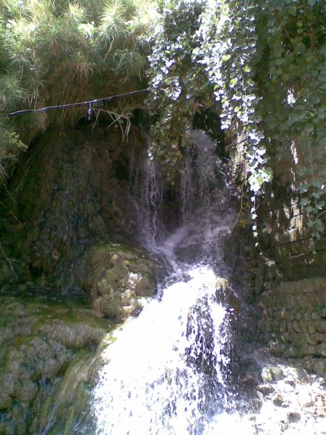 Postcard Khafr waterfall