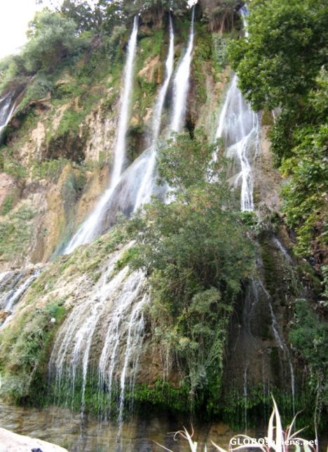 Postcard Bisheh waterfall_1