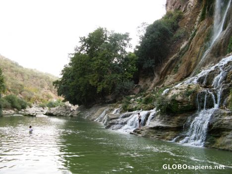 Postcard Bisheh waterfall_2