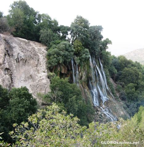 Postcard Bisheh waterfall_4