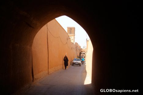 Postcard Yazd - Old Town Passage