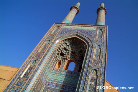 Postcard Yazd - Iran's Tallest Mosque Iwan