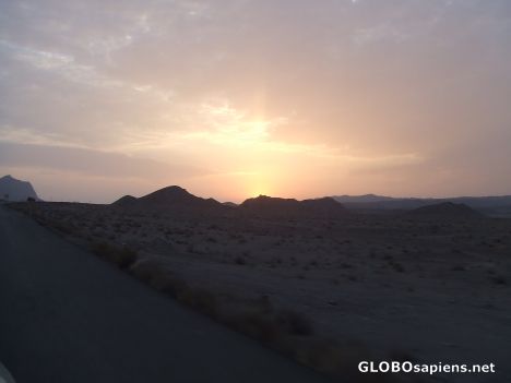 Postcard Sunrise in the Desert