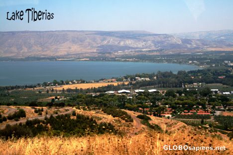 Postcard Lake Tiberias aka Sea of Galilee