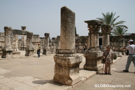 Postcard Ruins of Synagogue in Capernaum