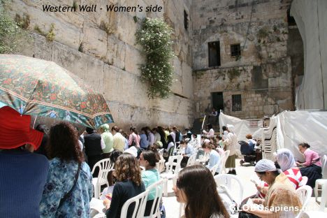 Postcard Women's side of the Western Wall