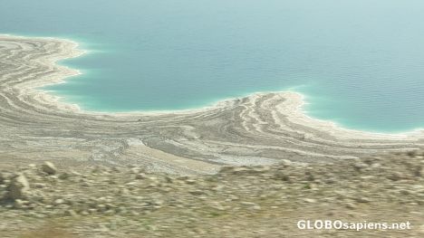 Postcard Dead Sea coast