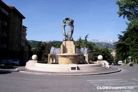 Postcard Fontana Luminosa - rare peace