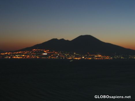 Postcard Mt. Vesuvius at 6AM