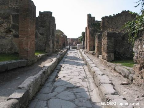Postcard Streets of Pompeii