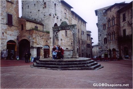 Postcard Town Centre of San Gimignano