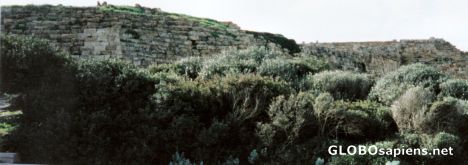 Postcard Acropolis wall
