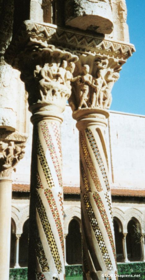 Postcard Detail of Basilica cloisters
