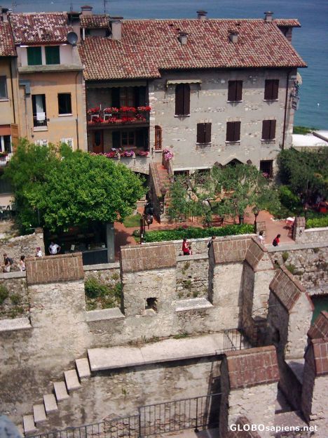 Postcard Sirmione from the castle