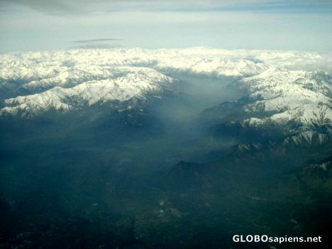 Postcard Aerial Alps