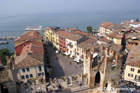 Postcard View to Sirmione from Scaligera Castle