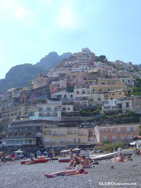 Postcard The hillside town of Positano