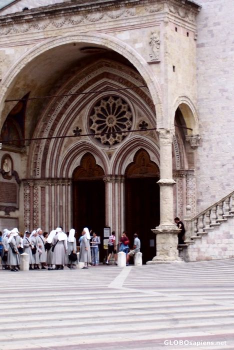 Postcard Main door  - San Francesco