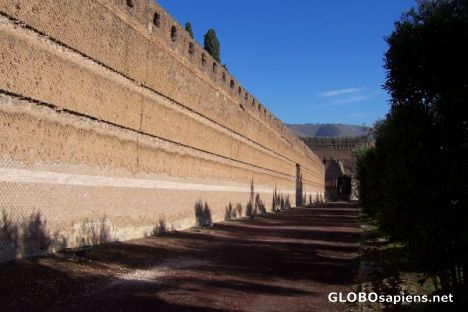 Postcard Pecile wall, Villa Adriana