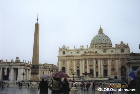 Postcard St Peter's square in the Vatican