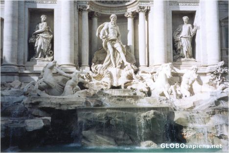 Postcard The Trevi Fountain