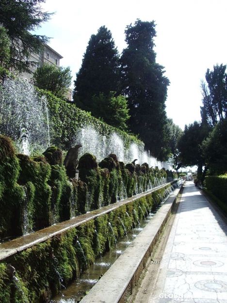 Postcard Villa d'Este fountain