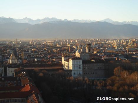 Postcard turin overview