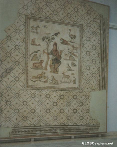 Postcard Orpheus mosaic