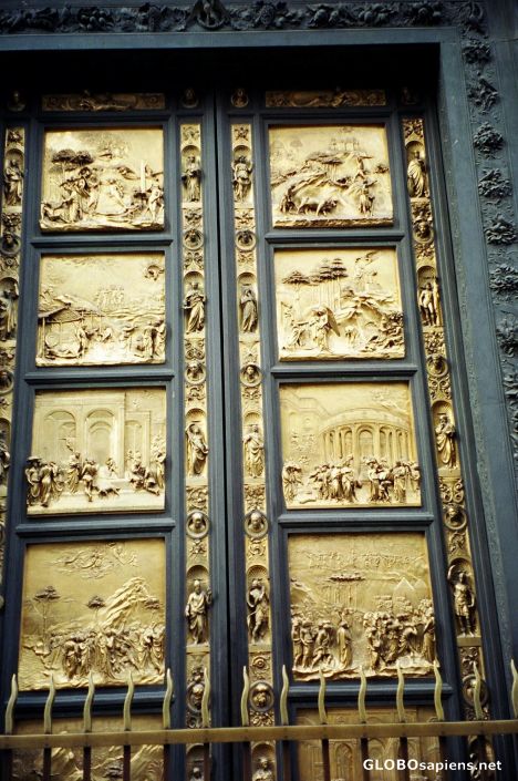 Postcard Baptistry Doors