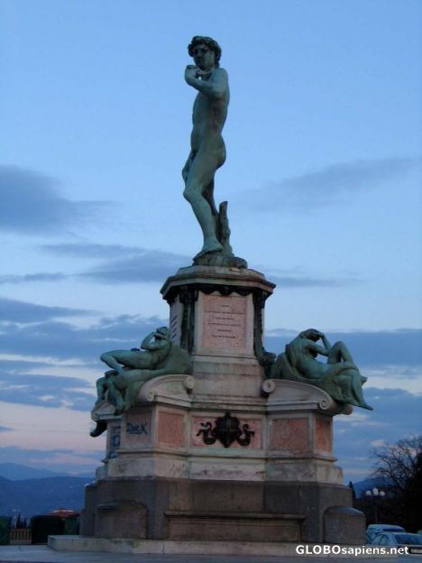 Postcard Statue of David