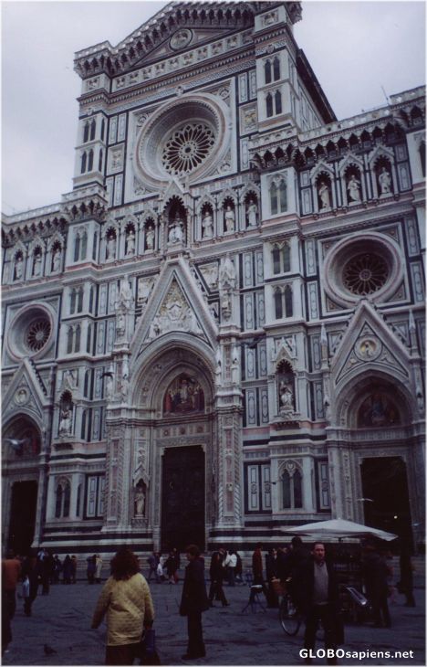 Postcard The front of the Duomo in Firenze (Florence)
