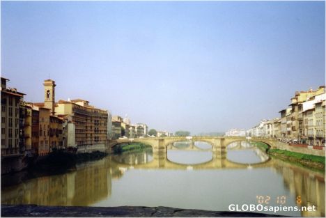 Postcard The river Arno