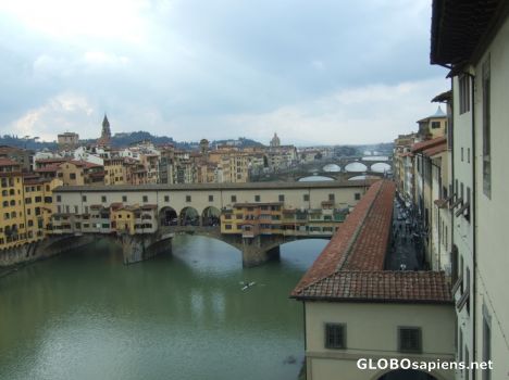 Postcard Firenze- view of the city