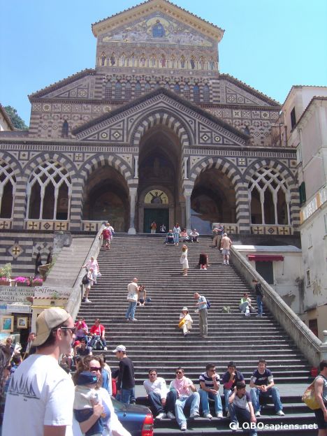 Postcard The Cathedral at the Town of Amalfi